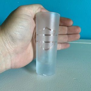 Etched glass Harley Davidson shot glass